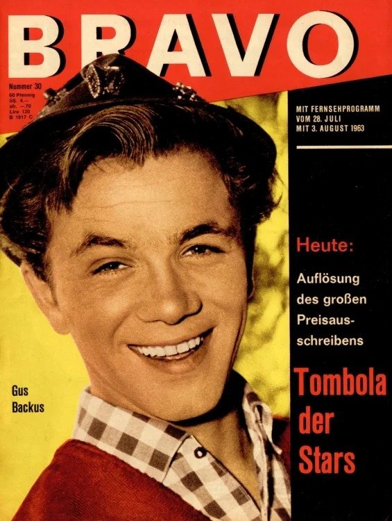 Bravo Lehti Saksa 1963-30 – Gus Backus – Alkuperäinen painos