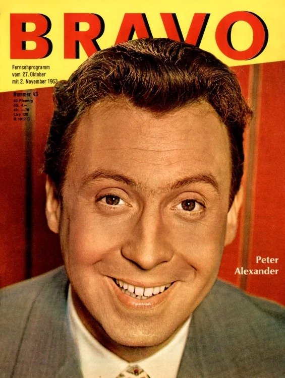 Bravo Magasin Tyskland 1963-43 – Peter Alexander – Originalutgåva