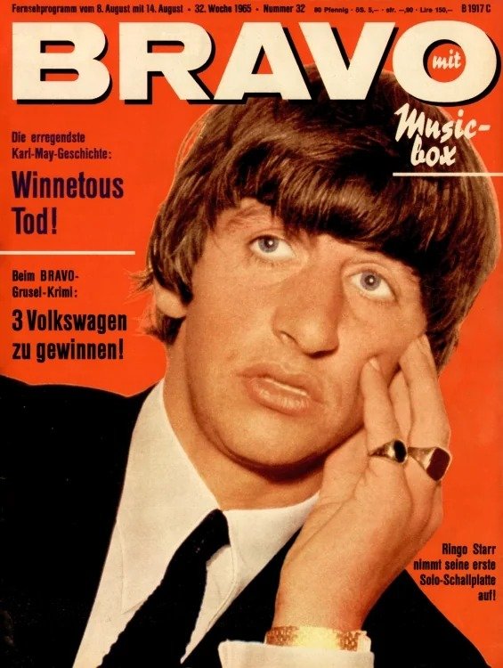 Bravo Revista Alemania 1965-32 – Ringo Starr – Edición original