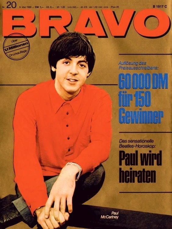 Bravo Tijdschrift Duitsland 1966-20 Originele uitgave