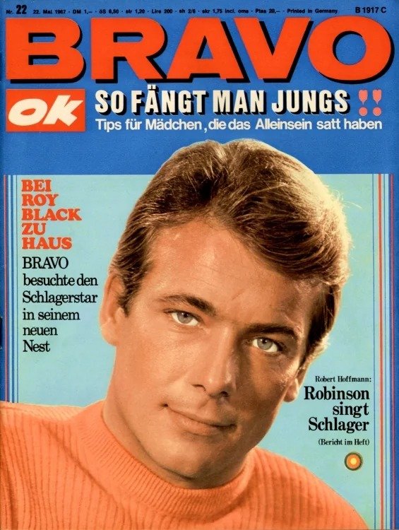 Bravo Magazine Germany 1967-22 – Roy Black Robert Hoffmann – Original Print Issue