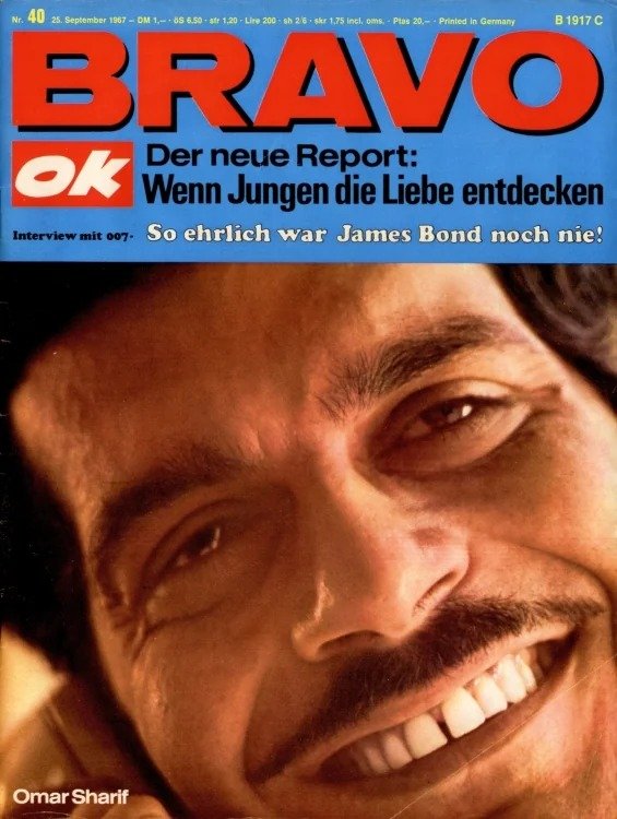 Bravo Magazin Deutschland 1967-40 Omar Sharif James Bond