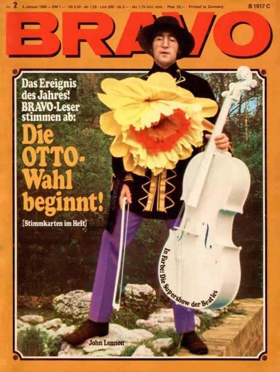 Bravo Magasin Tyskland 1968-02 – John Lennon The Beatles – Originalutgåva