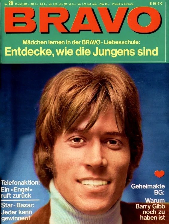 Bravo Magasin Tyskland 1968-29 – Barry Gibb – Originalutgåva