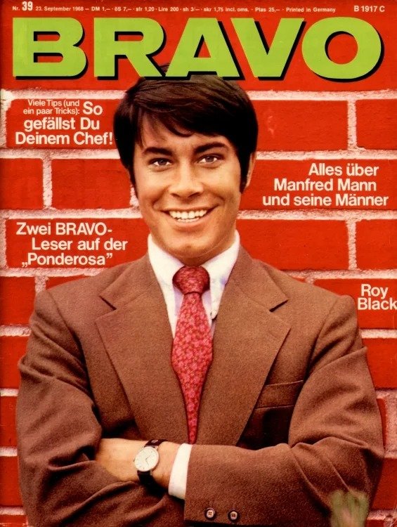 Bravo Lehti Saksa 1968-39 – Roy Black Manfred Mann – Alkuperäinen painos