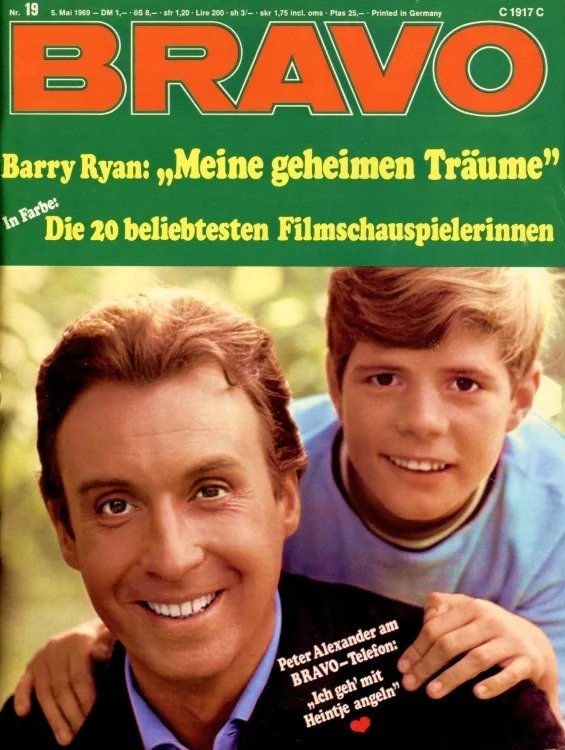 Bravo Magazin Deutschland 1969-19 Peter Alexander Heintje