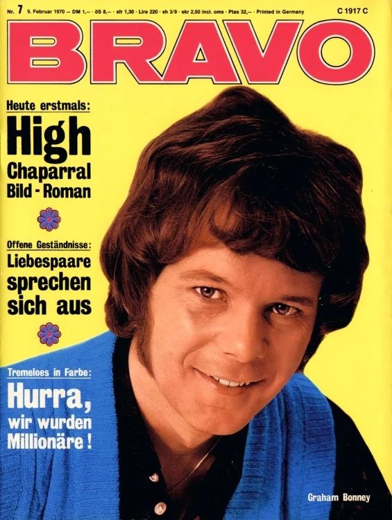Bravo Magasin Tyskland 1970-07 – Graham Bonney The Tremeloes – Originalutgåva