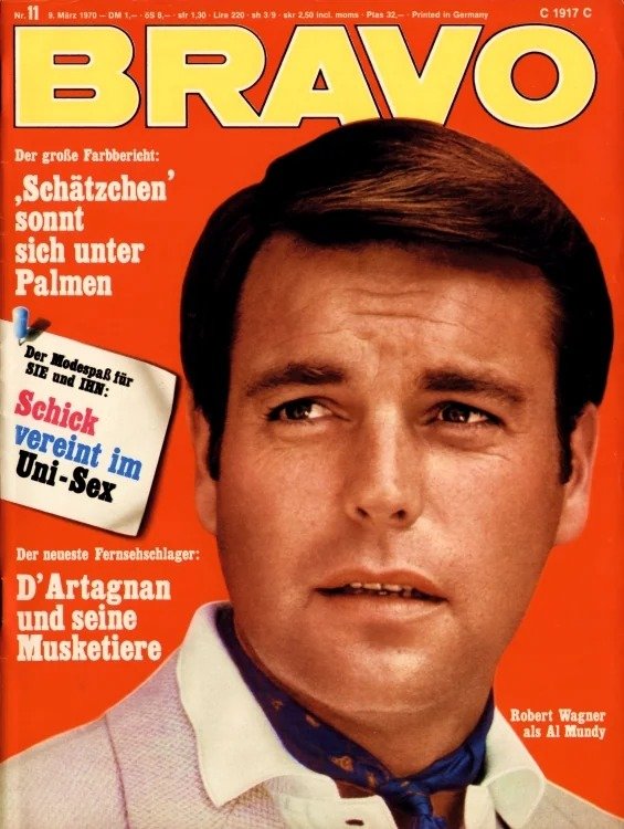 Bravo Lehti Saksa 1970-11 – Robert Wagner – Alkuperäinen painos