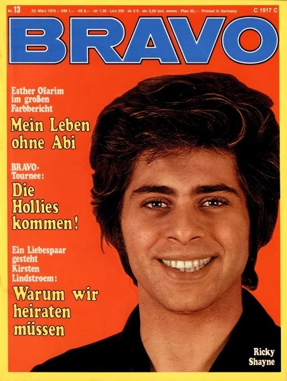 Bravo Magasin Tyskland 1970-13 – Udo Jürgens – Originalutgåva