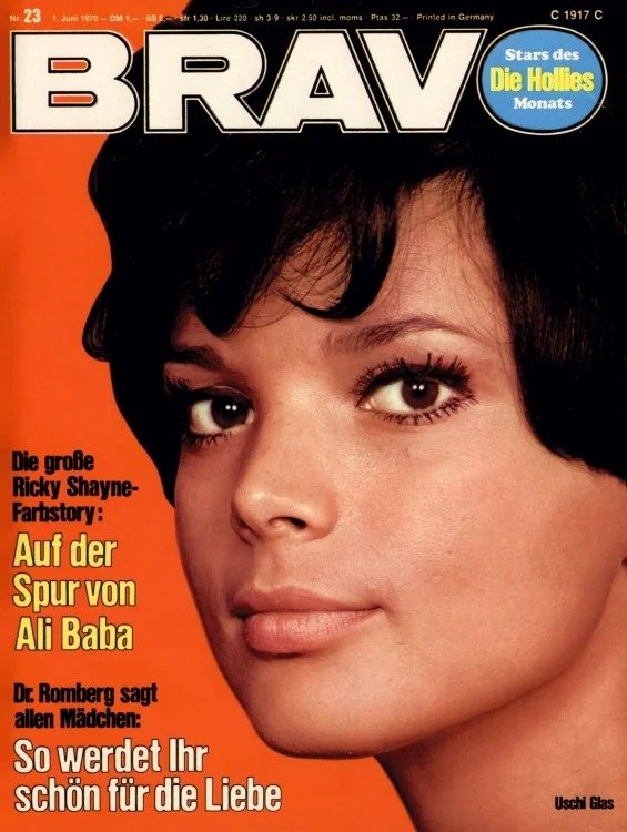 Bravo Lehti Saksa 1970-23 – Uschi Glas Ricky Shayne The Hollies – Alkuperäinen painos
