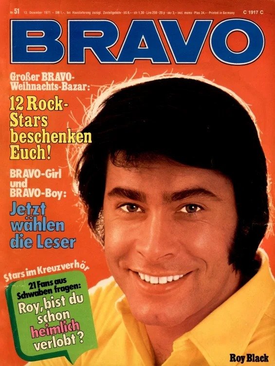 Bravo Lehti Saksa 1971-51 Alkuperäinen painos