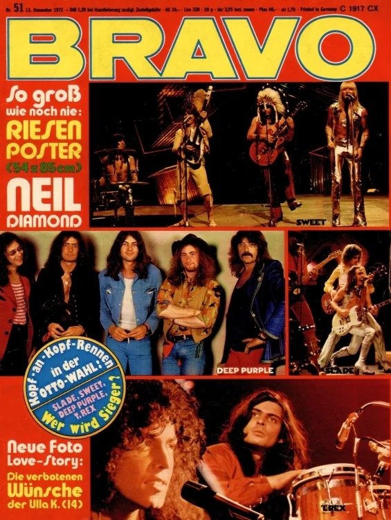 Bravo Lehti Saksa 1972-51 Alkuperäinen painos