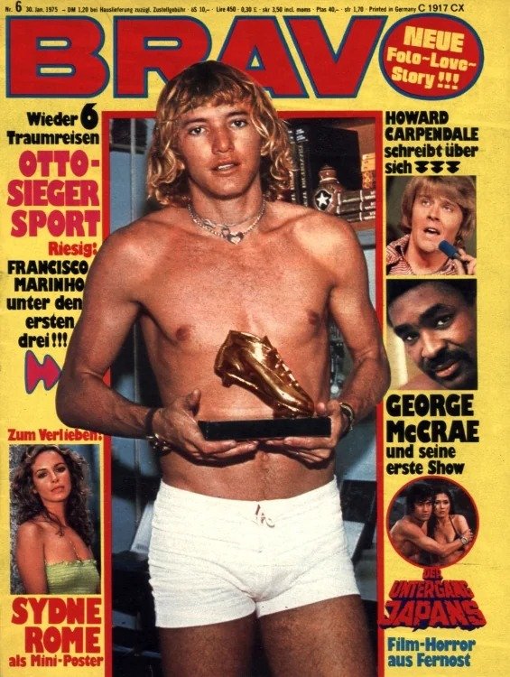Bravo Magasin Tyskland 1975-06 – Francisco Marinho Sydne Rome George McCrae Howard Carpendale – Originalutgåva