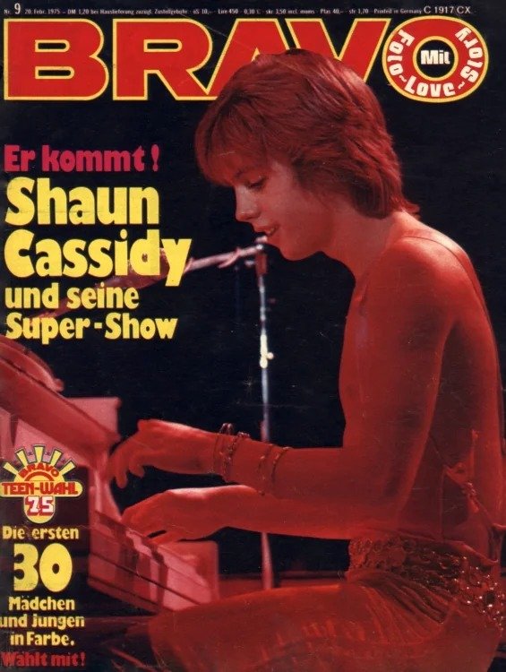 Bravo Magasin Tyskland 1975-09 – Shaun Cassidy – Originalutgåva