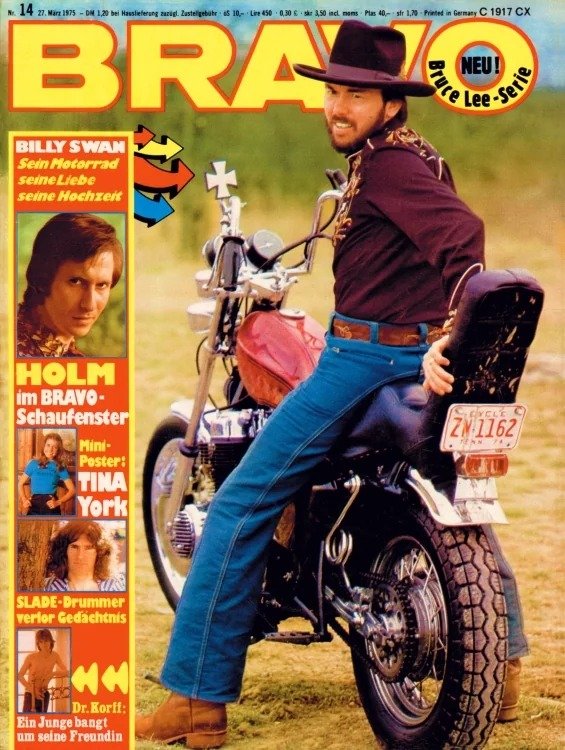 Bravo Magasin Tyskland 1975-14 – Billy Swan Tina York Holm Slade – Originalutgåva