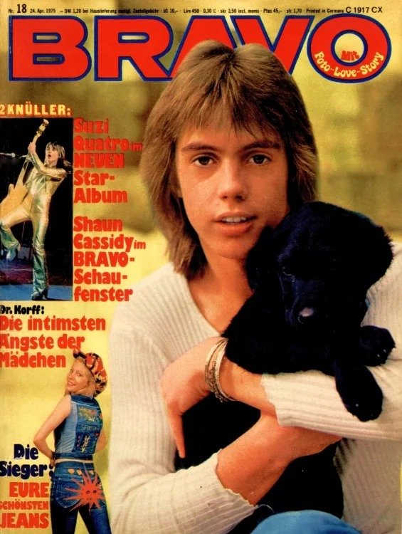 Bravo Magasin Tyskland 1975-18 – Leif Garrett Suzi Quatro Shaun Cassidy – Originalutgåva