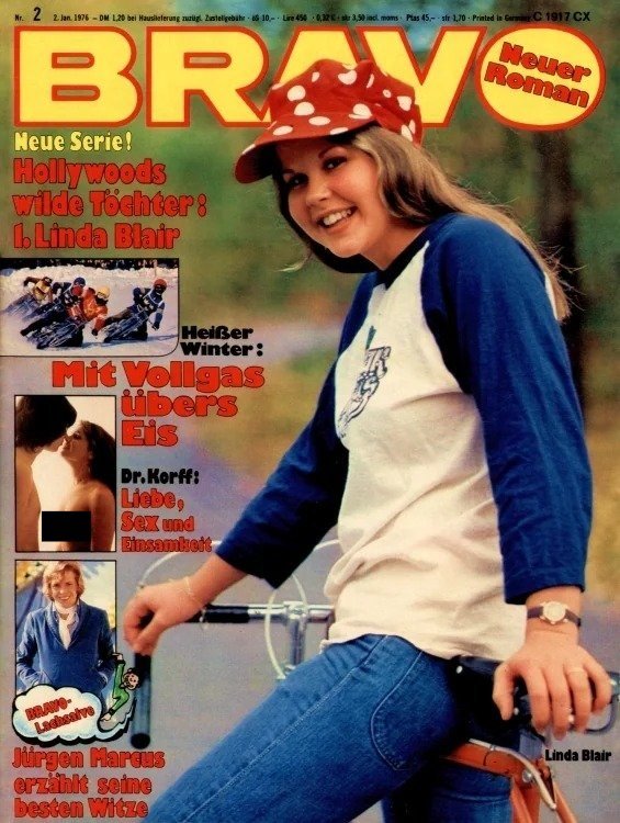 Bravo Magasin Tyskland 1976-02 – Linda Blair Jürgen Marcus – Originalutgåva