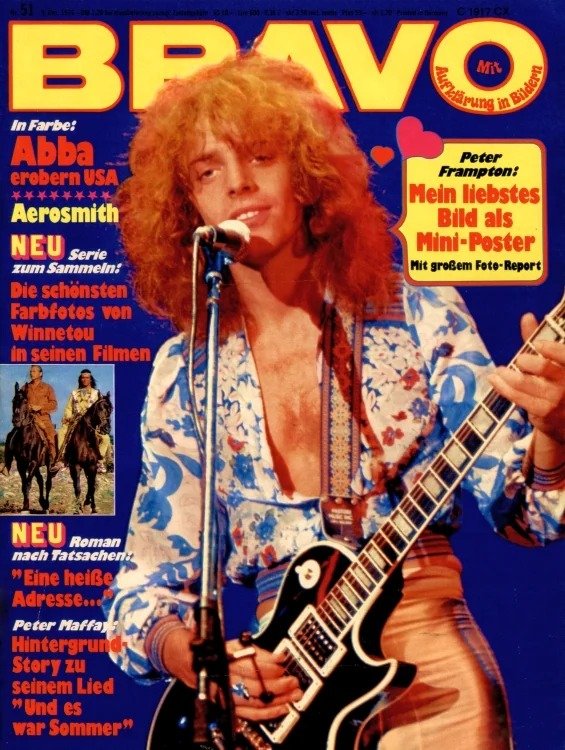 Bravo Lehti Saksa 1976-51 – Peter Frampton Peter Maffay ABBA Aerosmith – Alkuperäinen painos