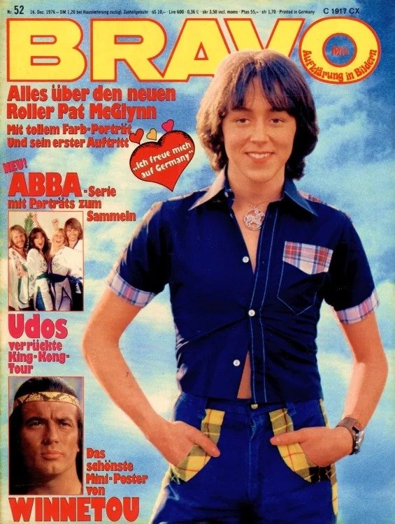 Bravo Lehti Saksa 1976-52 – Pat McGlynn ABBA Udo Lindenberg Pierre Brice – Alkuperäinen painos