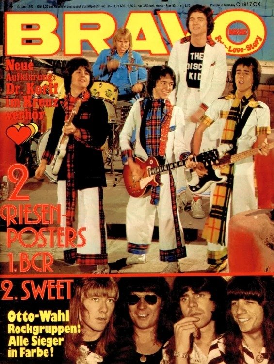 Bravo Lehti Saksa 1977-04 – Bay City Rollers Sweet – Alkuperäinen painos