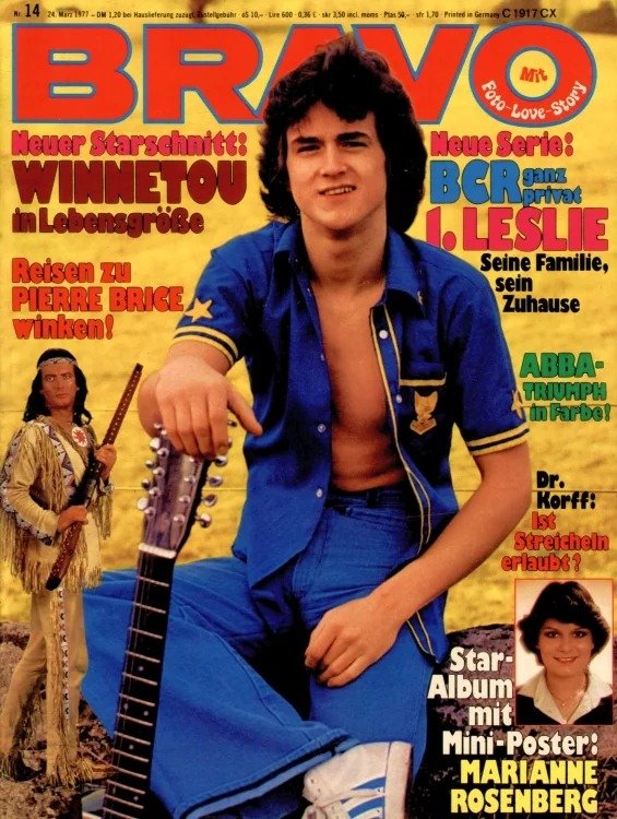 Bravo Magazin Deutschland 1977-14 Les McKeown Pierre Brice Marianne Rosenberg Bay City Rollers ABBA
