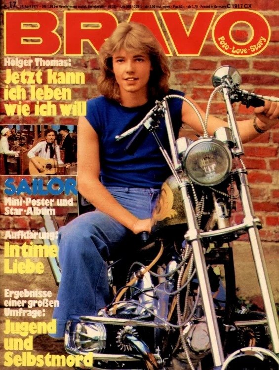 Bravo Lehti Saksa 1977-17 – Holger Thomas Sailor – Alkuperäinen painos