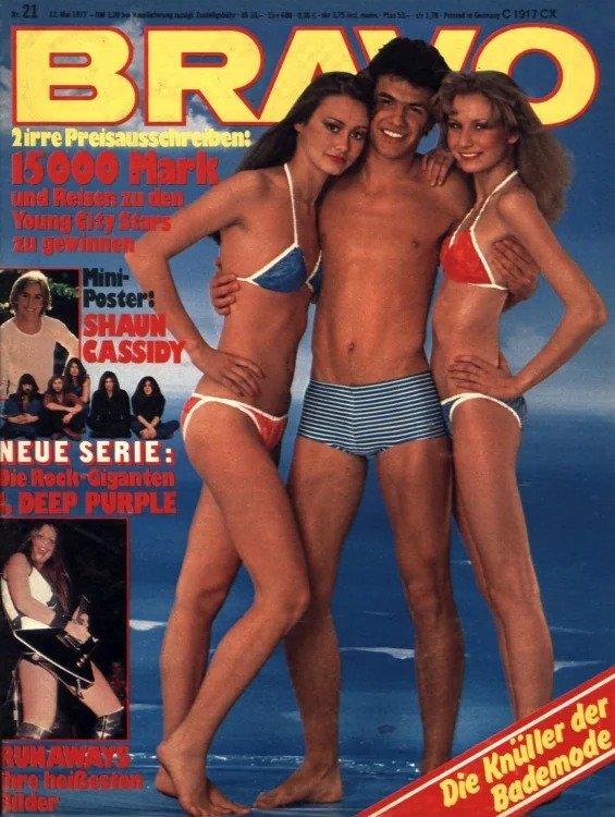 Bravo Magazine Allemagne 1977-21 – Shaun Cassidy Deep Purple Runaways – Édition originale