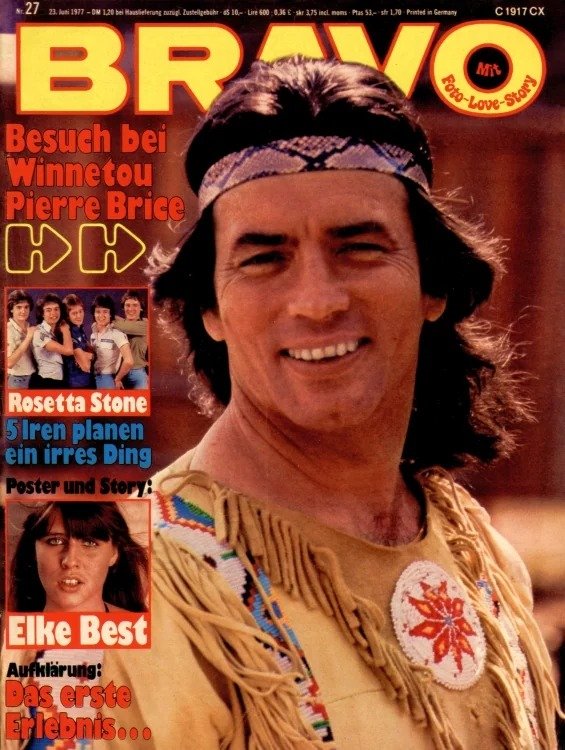 Bravo Lehti Saksa 1977-27 – Pierre Brice Elke Best Rosetta Stone – Alkuperäinen painos