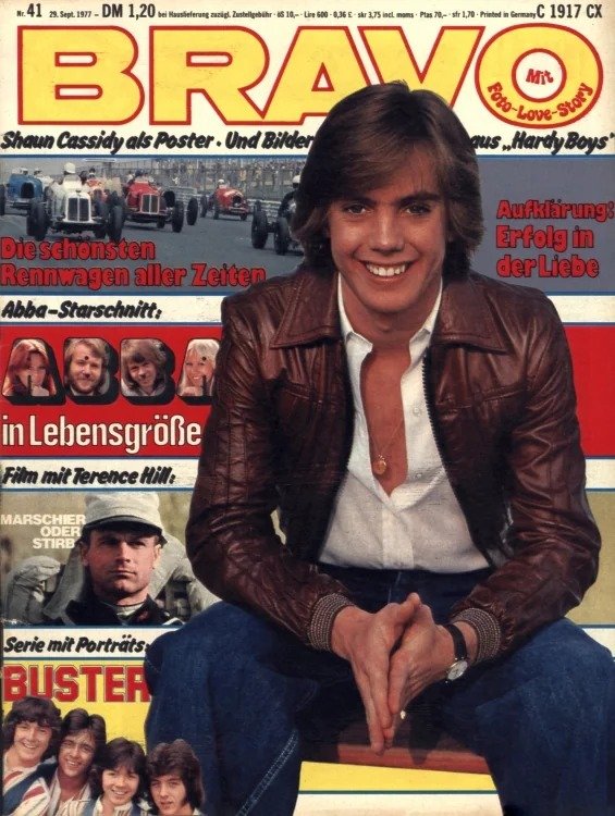 Bravo Magasin Tyskland 1977-41 – Shaun Cassidy Terence Hill Buster ABBA – Originalutgåva