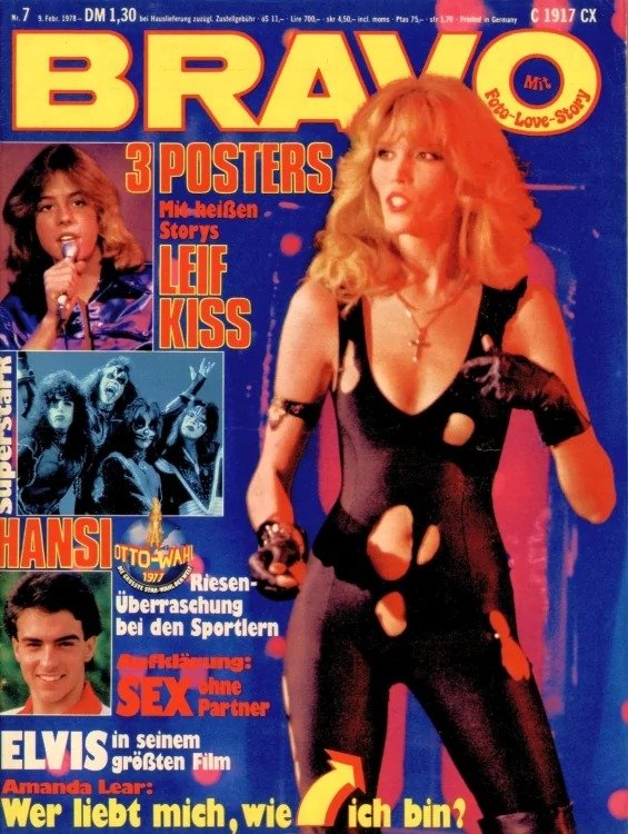 Bravo Rivista Germania 1978-07 – Amanda Lear Leif Garrett Elvis Presley Hansi Kraus Kiss – Edizione originale