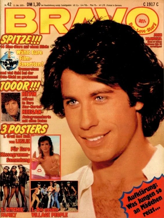 Bravo Lehti Saksa 1979-42 – John Travolta Kevin Keegan Leslie McKeown Village People Ritchie Family – Alkuperäinen painos