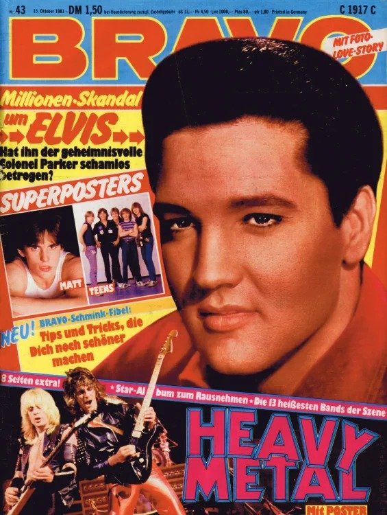Bravo Rivista Germania 1981-43 – Elvis Presley Matt Bianco Teens – Edizione originale