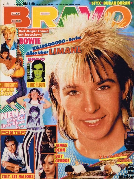 Bravo Magasin Tyskland 1983-19 – Limahl David Bowie Nena Pierre Cosso Boy George – Originaludgave