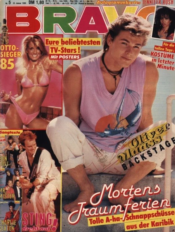 Bravo Magazine Germany 1986-05 – Stephanie Von Monaco Morten Harket Chris Norman Simon Le Bon John Taylor – Original Print Issue