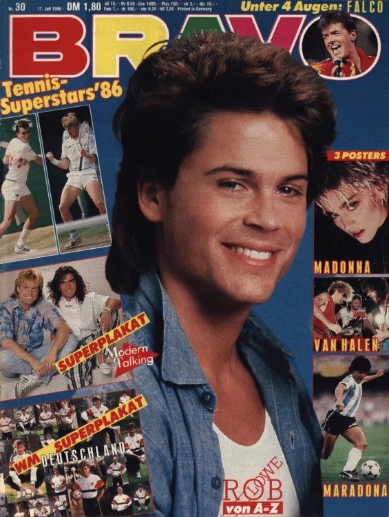 Bravo Lehti Saksa 1986-30 Alkuperäinen painos