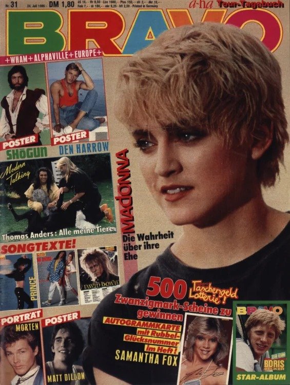 Bravo Lehti Saksa 1986-31 Alkuperäinen painos
