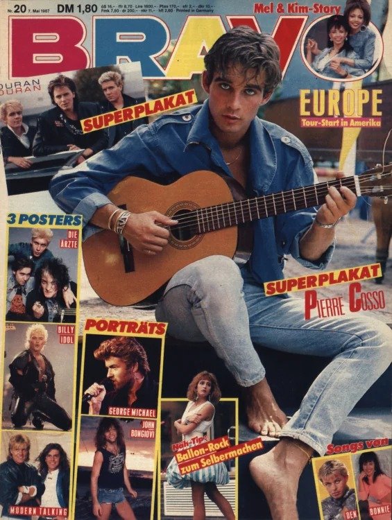Bravo Magasin Tyskland 1987-20 – Pierre Cosso Billy Idol George Michael Jon Bon Jovi Europe – Originalutgåva