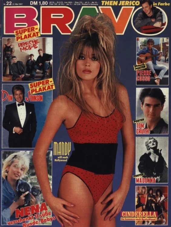 Bravo Magasin Tyskland 1987-22 – Mandy Smith Don Johnson Pierre Cosso Tom Cruise Madonna – Originalutgåva