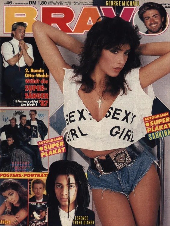 Bravo Magazin Deutschland 1987-46 Sabrina Salerno George Michael Sandra Peter Maffay Terence Trent D'Arby