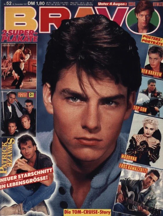 Bravo Magazin Deutschland 1987-52 Tom Cruise Patrick Swayze Madonna Eros Ramazzotti Den Harrow