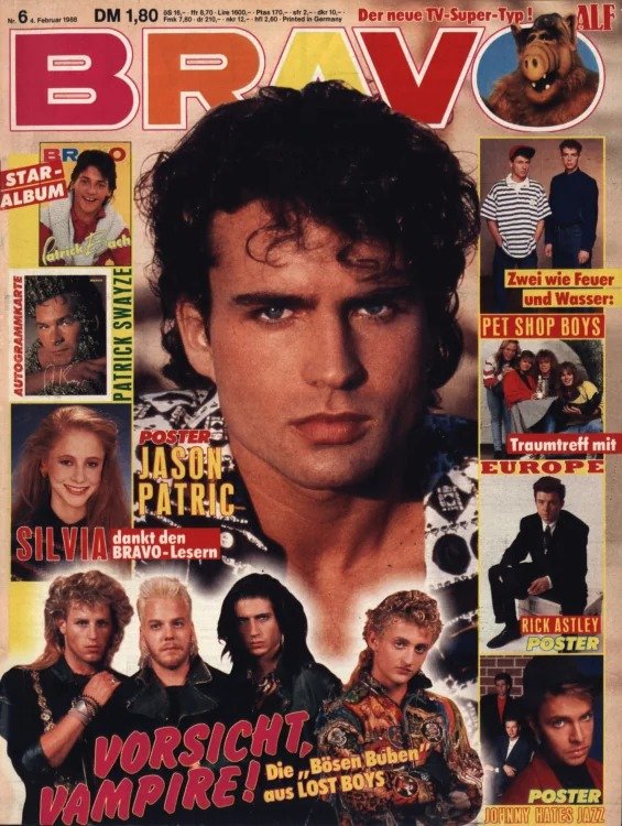 Bravo Rivista Germania 1988-06 – Jason Patric Patrick Swayze Silvia Seidel Rick Astley ALF – Edizione originale