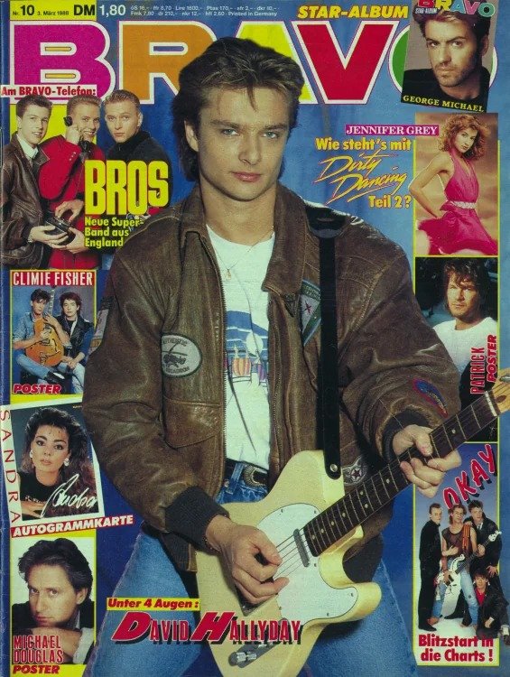 Bravo Lehti Saksa 1988-10 – Pierre Cosso Billy Idol George Michael John Bon Jovi Duran Duran – Alkuperäinen painos