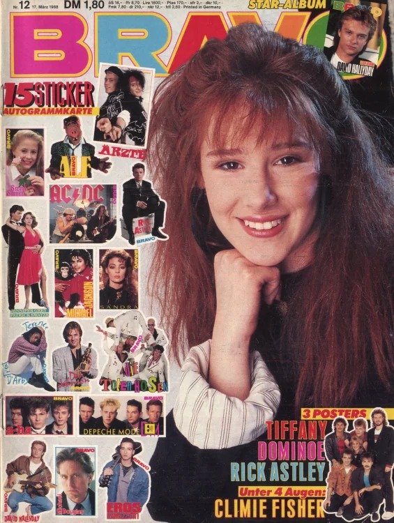 Bravo Lehti Saksa 1988-12 – Tiffany Rick Astley Climie Fisher David Hallyday Michael Jackson – Alkuperäinen painos