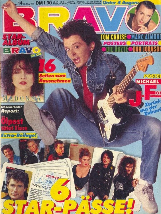 Bravo Magasin Tyskland 1989-14 Originaludgave