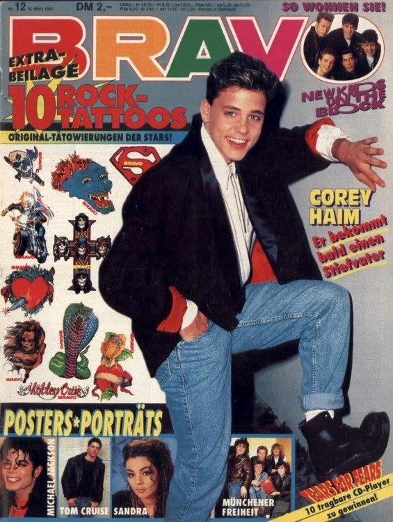 Bravo Magasin Tyskland 1990-12 – Corey Haim Michael Jackson Tom Cruise Sandra New Kids On The Block – Originalutgåva