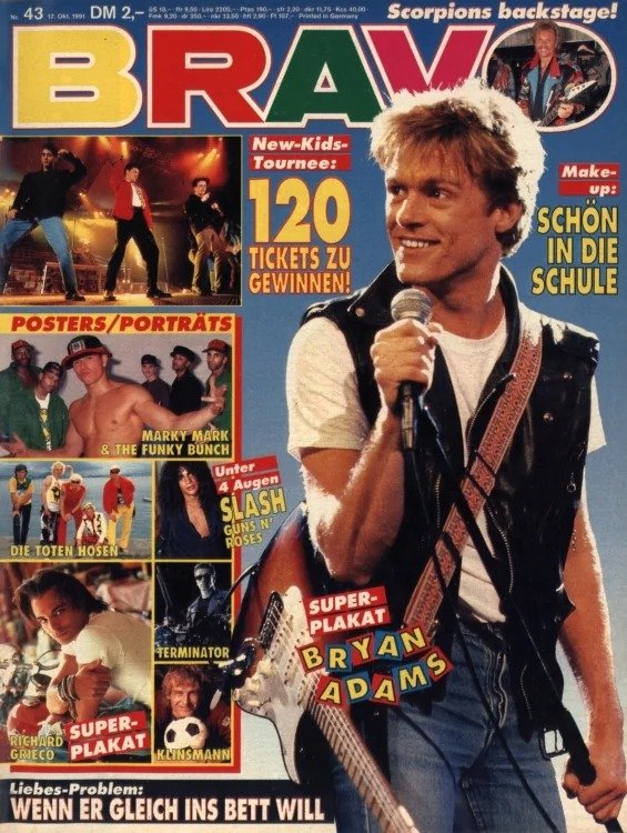 Bravo Lehti Saksa 1991-43 Alkuperäinen painos