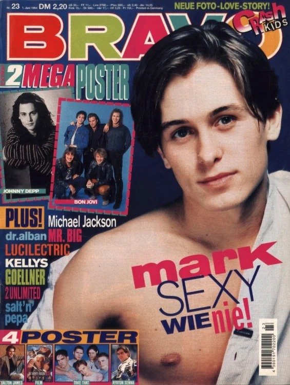 Bravo Magasin Tyskland 1994-23 – Mark Owen Johnny Depp Jon Bon Jovi Michael Jackson Ayrton Senna – Originalutgåva