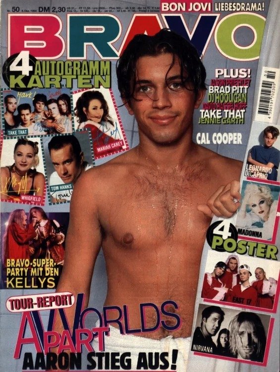 Bravo Rivista Germania 1994-50 – Cal Cooper Mariah Carey Tom Hanks Madonna Leonardo DiCaprio – Edizione originale