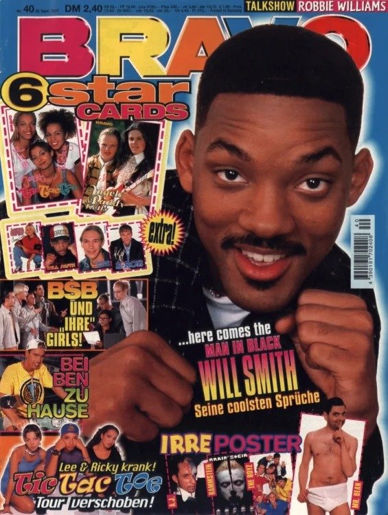 Bravo Magasin Tyskland 1997-40 – Will Smith Robbie Williams Backstreet Boys Tic Tac Toe TLC – Originalutgåva