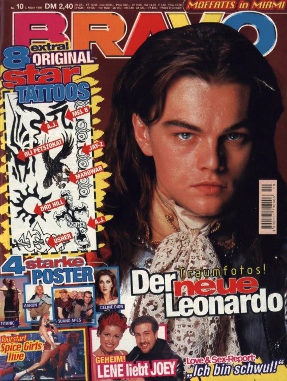 Bravo Magazine Allemagne 1998-10 – Leonardo DiCaprio Aaron Carter Celine Dion Lene Nystrøm Mel B – Édition originale